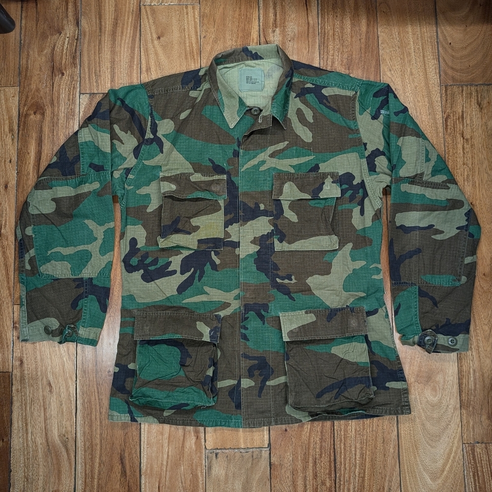 NATO Vintage Woodland Camo Jacket (M)